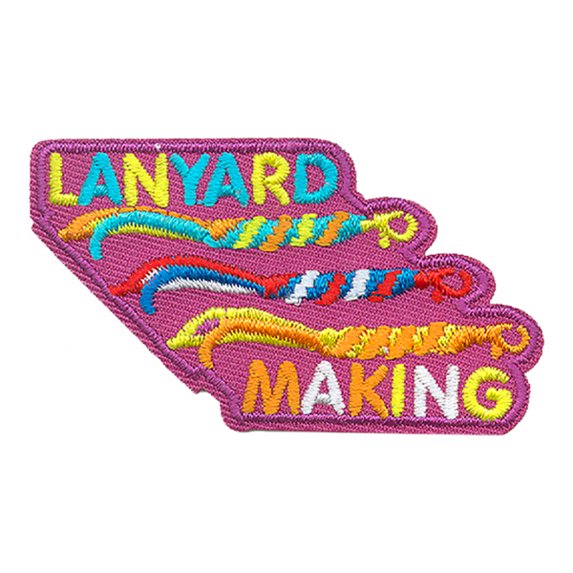 12 pieces 2" Custom Activity Scouts Applique Fun Patches - Lanyard Making Patch