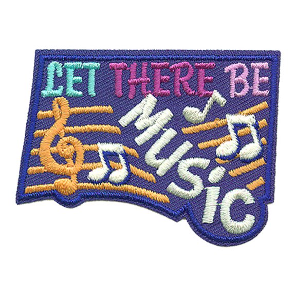 12 pieces 2" Custom Activity Scouts Applique Fun Patches - Let There Be Music Patch