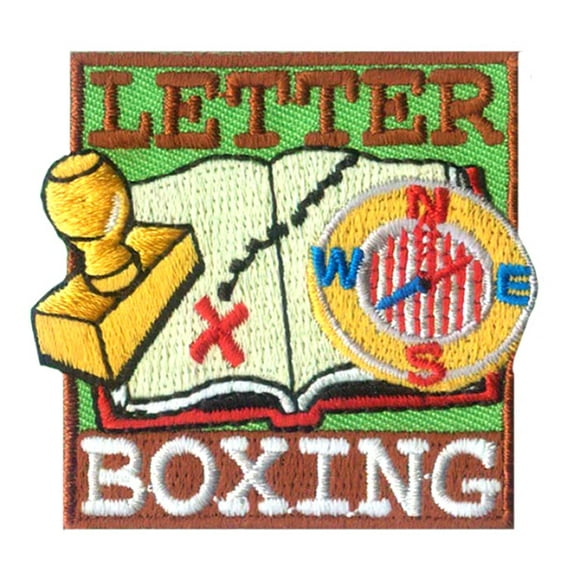 12 pieces 2" Custom Activity Scouts Applique Fun Patches - Letter Boxing Patch