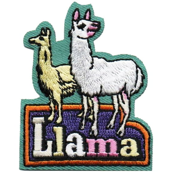 12 pieces 2" Custom Activity Scouts Applique Fun Patches - Llama Patch