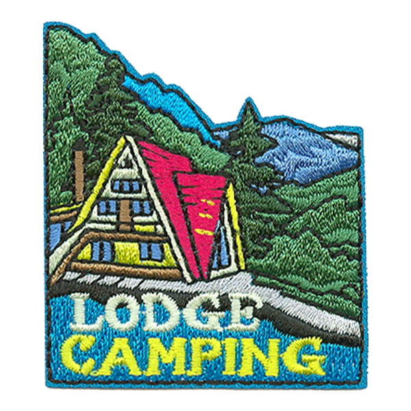 12 pieces 2" Custom Activity Scouts Applique Fun Patches - Lodge Camping Patch