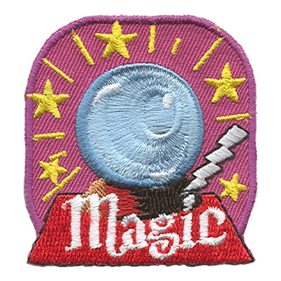 12 pieces 2" Custom Activity Scouts Applique Fun Patches - Magic (Crystal Ball) Patch