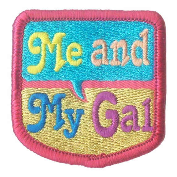 12 pieces 2" Custom Activity Scouts Applique Fun Patches - Me And My Gal Patch