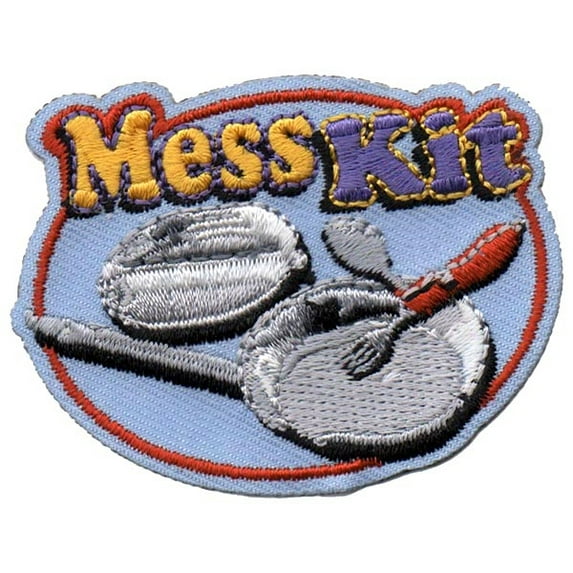 12 pieces 2" Custom Activity Scouts Applique Fun Patches - Mess Kit Patch