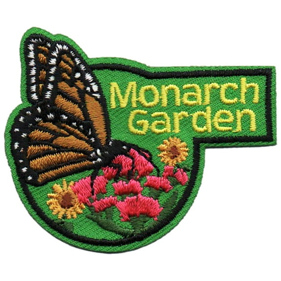 12 pieces 2" Custom Activity Scouts Applique Fun Patches - Monarch Garden Patch