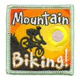 thumbnail image 1 of 12 pieces 2" Custom Activity Scouts Applique Fun Patches - Mountain Biking Patch, 1 of 1