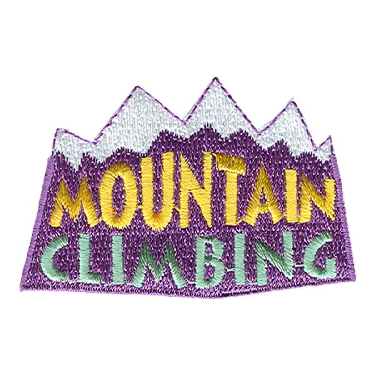 12 pieces 2" Custom Activity Scouts Applique Fun Patches - Mountain Climbing
