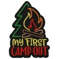 thumbnail image 1 of 12 pieces 2" Custom Activity Scouts Applique Fun Patches - My First Campout Patch, 1 of 1