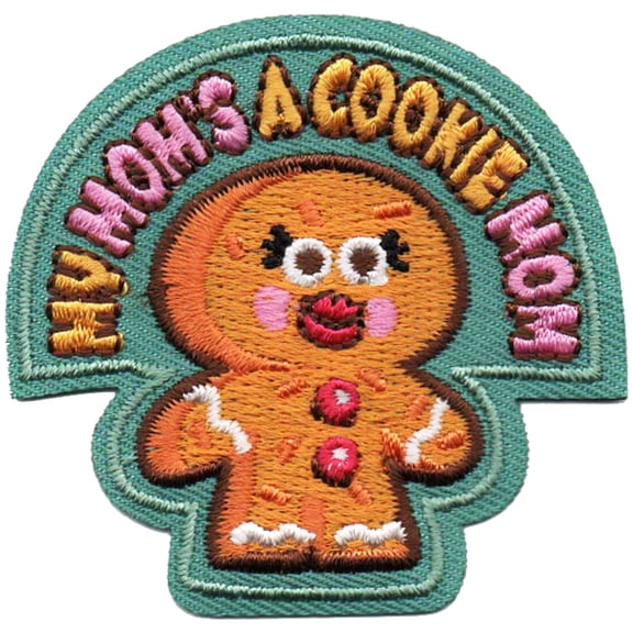 12 pieces 2" Custom Activity Scouts Applique Fun Patches - My Mom's A Cookie Mom Patch 9