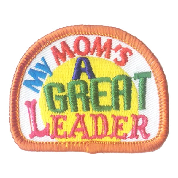 12 pieces 2" Custom Activity Scouts Applique Fun Patches - My Mom’s A Great Leader Patch