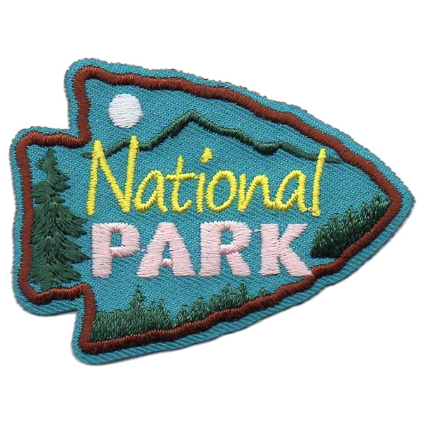 12 pieces 2" Custom Activity Scouts Applique Fun Patches - National Park Patch