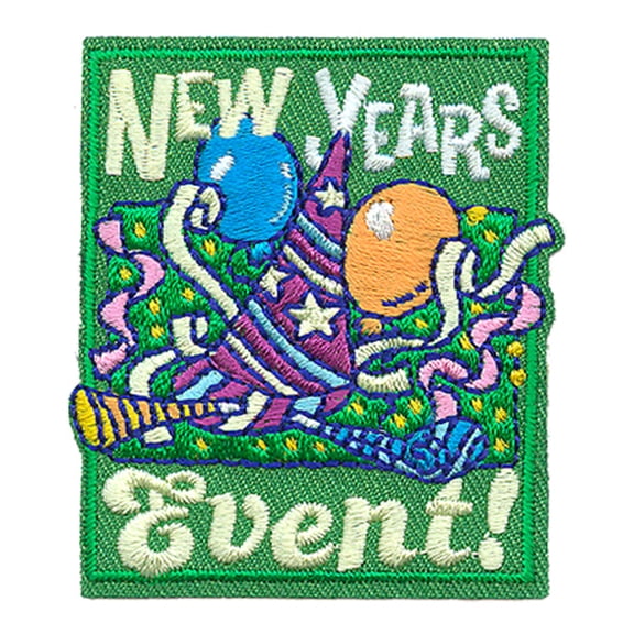 12 pieces 2" Custom Activity Scouts Applique Fun Patches - New Years Event Patch
