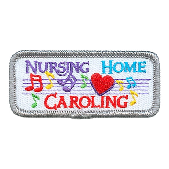 12 pieces 2" Custom Activity Scouts Applique Fun Patches - Nursing Home Caroling Patch