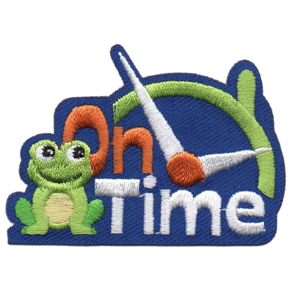 12 pieces 2" Custom Activity Scouts Applique Fun Patches - On Time Patch 1