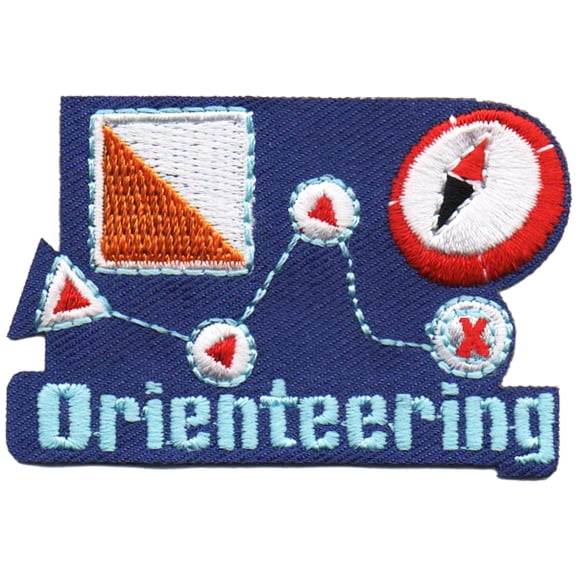 12 pieces 2" Custom Activity Scouts Applique Fun Patches - Orienteering Patch 3