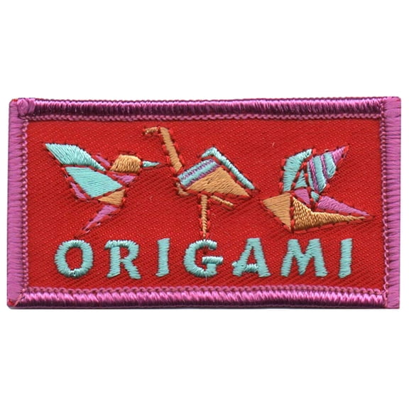 12 pieces 2" Custom Activity Scouts Applique Fun Patches - Origami Patch