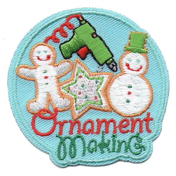 12 pieces 2" Custom Activity Scouts Applique Fun Patches - Ornament Making Patch