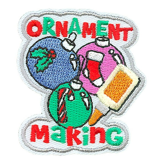 12 pieces 2" Custom Activity Scouts Applique Fun Patches - Ornament Making Patch
