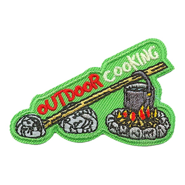 12 pieces 2" Custom Activity Scouts Applique Fun Patches - Outdoor Cooking Patch 1