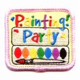 thumbnail image 1 of 12 pieces 2" Custom Activity Scouts Applique Fun Patches - Painting Party Patch 1, 1 of 1