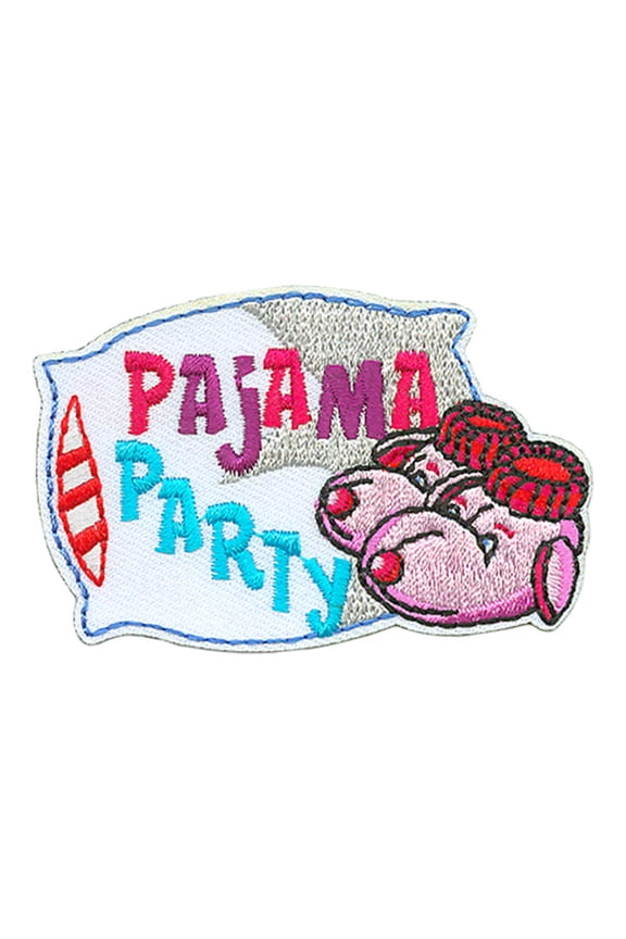 12 pieces 2" Custom Activity Scouts Applique Fun Patches - Pajama Party Patch 2