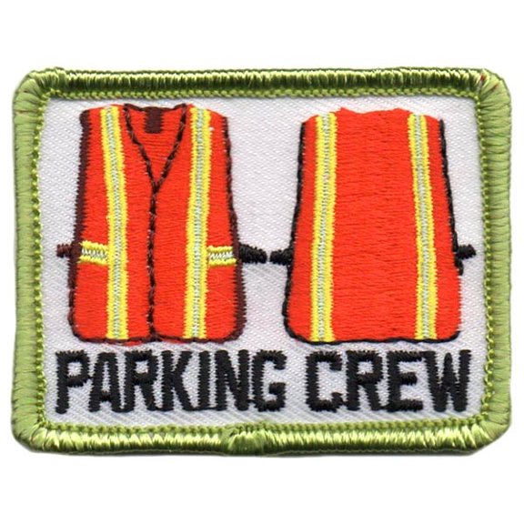 12 pieces 2" Custom Activity Scouts Applique Fun Patches - Parking Crew Patch