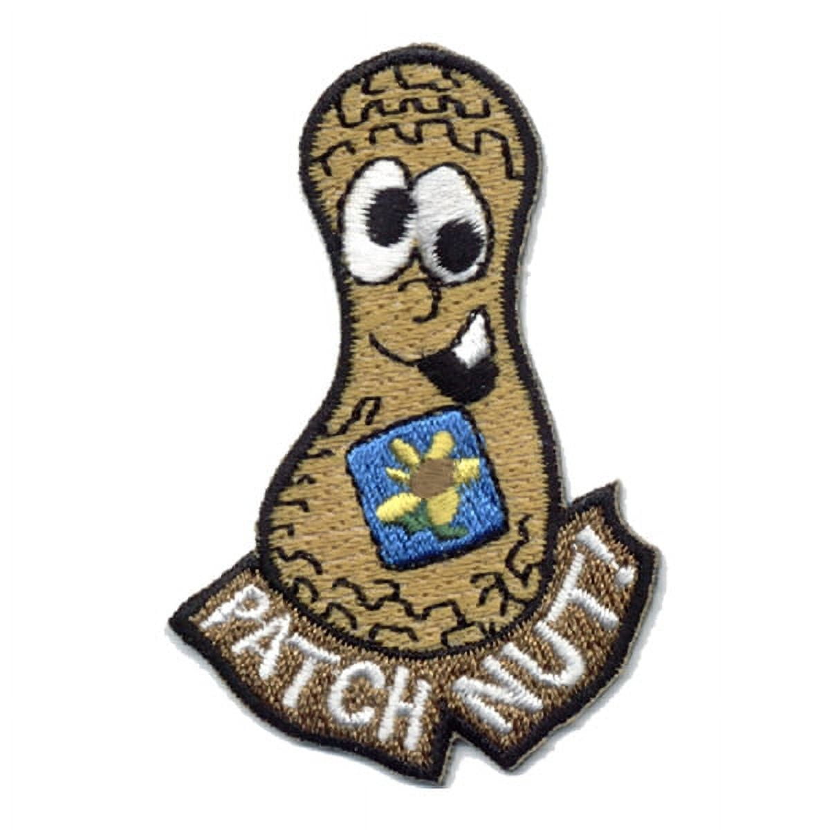12 pieces 2" Custom Activity Scouts Applique Fun Patches - Patch Nut! (Peanut) Patch