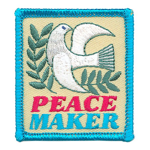 12 pieces 2" Custom Activity Scouts Applique Fun Patches - Peace Maker Patch