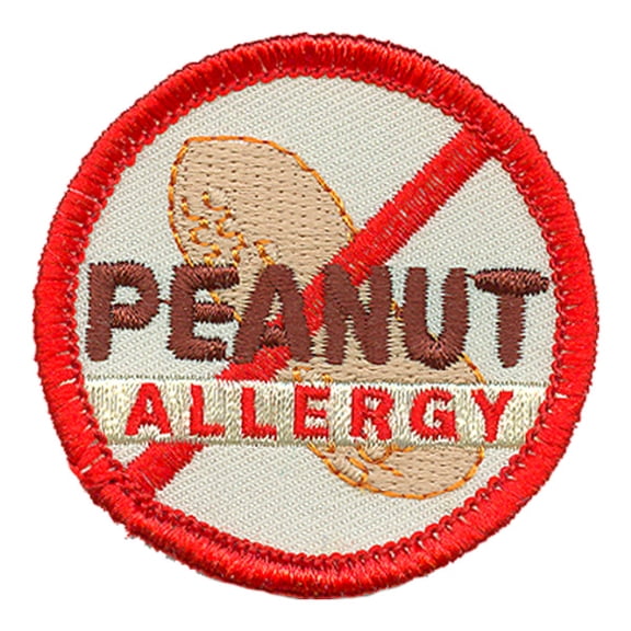 12 pieces 2" Custom Activity Scouts Applique Fun Patches - Peanut Allergy Patch
