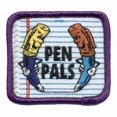 thumbnail image 1 of 12 pieces 2" Custom Activity Scouts Applique Fun Patches - Pen Pals (2 Pens) Patch, 1 of 1