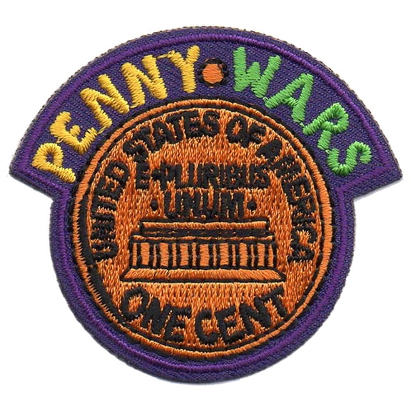 12 pieces 2" Custom Activity Scouts Applique Fun Patches - Penny Wars Patch
