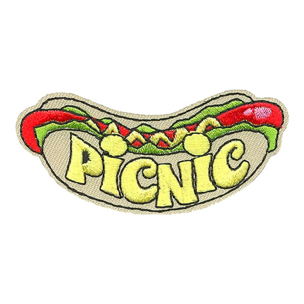 12 pieces 2" Custom Activity Scouts Applique Fun Patches - Picnic Patch