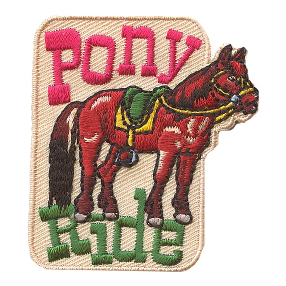12 pieces 2" Custom Activity Scouts Applique Fun Patches - Pony Ride Patch