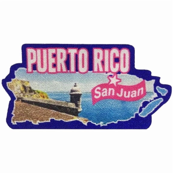 12 pieces 2" Custom Activity Scouts Applique Fun Patches - Puerto Rico Patch