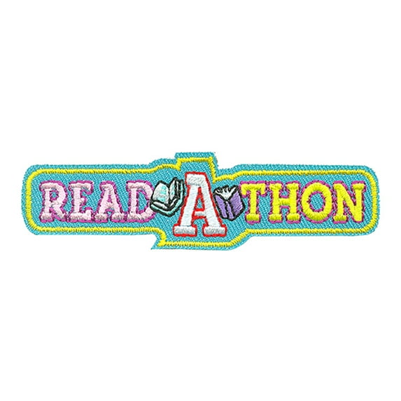 12 pieces 2" Custom Activity Scouts Applique Fun Patches - Read A Thon Patch