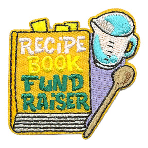 12 pieces 2" Custom Activity Scouts Applique Fun Patches - Recipe Book Fund Raiser