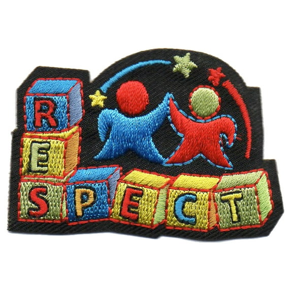 12 pieces 2" Custom Activity Scouts Applique Fun Patches - Respect Patch