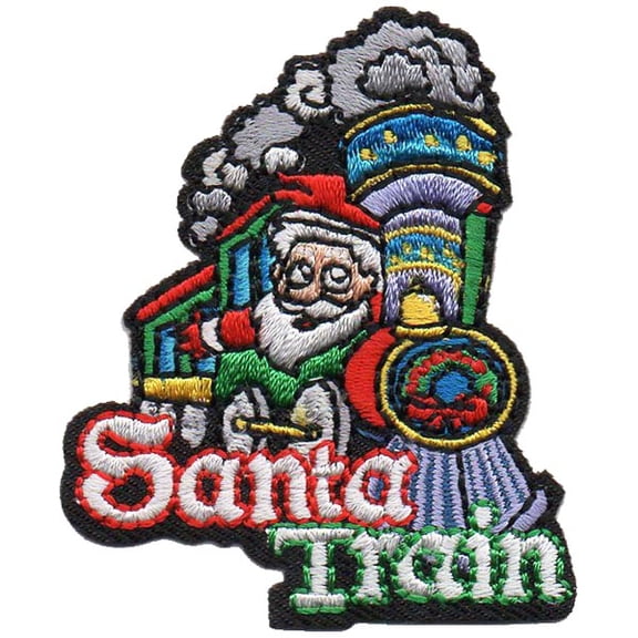 12 pieces 2" Custom Activity Scouts Applique Fun Patches - Santa Train Patch