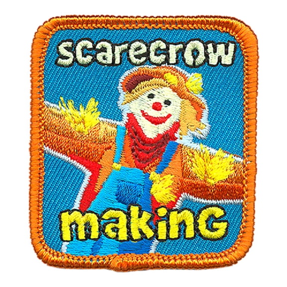 12 pieces 2" Custom Activity Scouts Applique Fun Patches - Scarecrow Making Patch 1