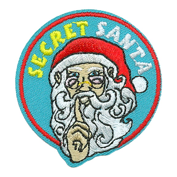 12 pieces 2" Custom Activity Scouts Applique Fun Patches - Secret Santa Patch