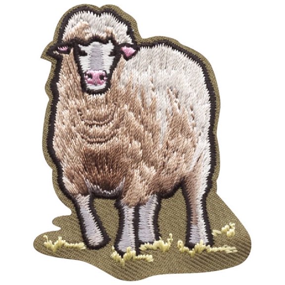 12 pieces 2" Custom Activity Scouts Applique Fun Patches - Sheep Patch