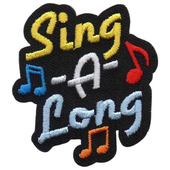 12 pieces 2" Custom Activity Scouts Applique Fun Patches - Sing-A-Long Patch