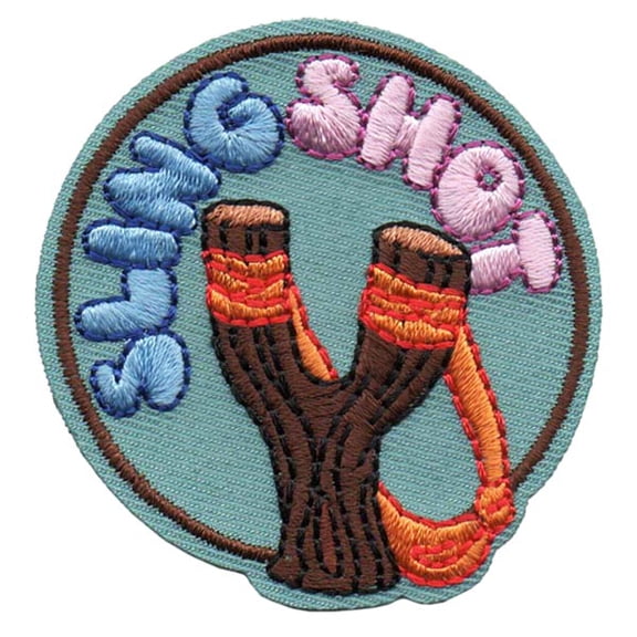 12 pieces 2" Custom Activity Scouts Applique Fun Patches - Slingshot Patch