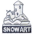 thumbnail image 1 of 12 pieces 2" Custom Activity Scouts Applique Fun Patches - Snow Art Patch, 1 of 1