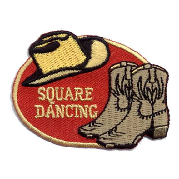 12 pieces 2" Custom Activity Scouts Applique Fun Patches - Square Dance Patch 1