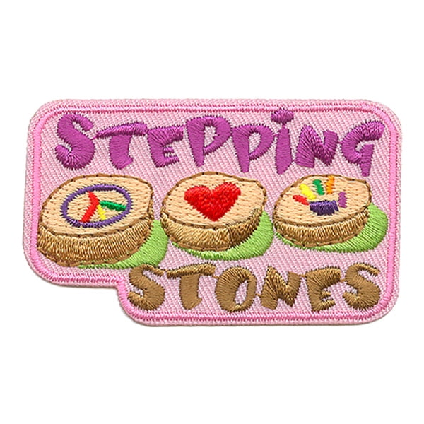 12 pieces 2" Custom Activity Scouts Applique Fun Patches - Stepping Stones Patch