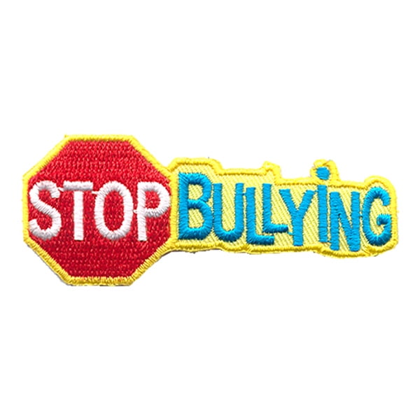 12 pieces 2" Custom Activity Scouts Applique Fun Patches - Stop Bullying Patch