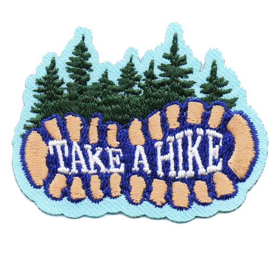 12 pieces 2" Custom Activity Scouts Applique Fun Patches - Take A Hike Patch