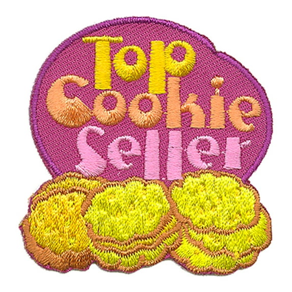 12 pieces 2" Custom Activity Scouts Applique Fun Patches - Top Cookie Seller