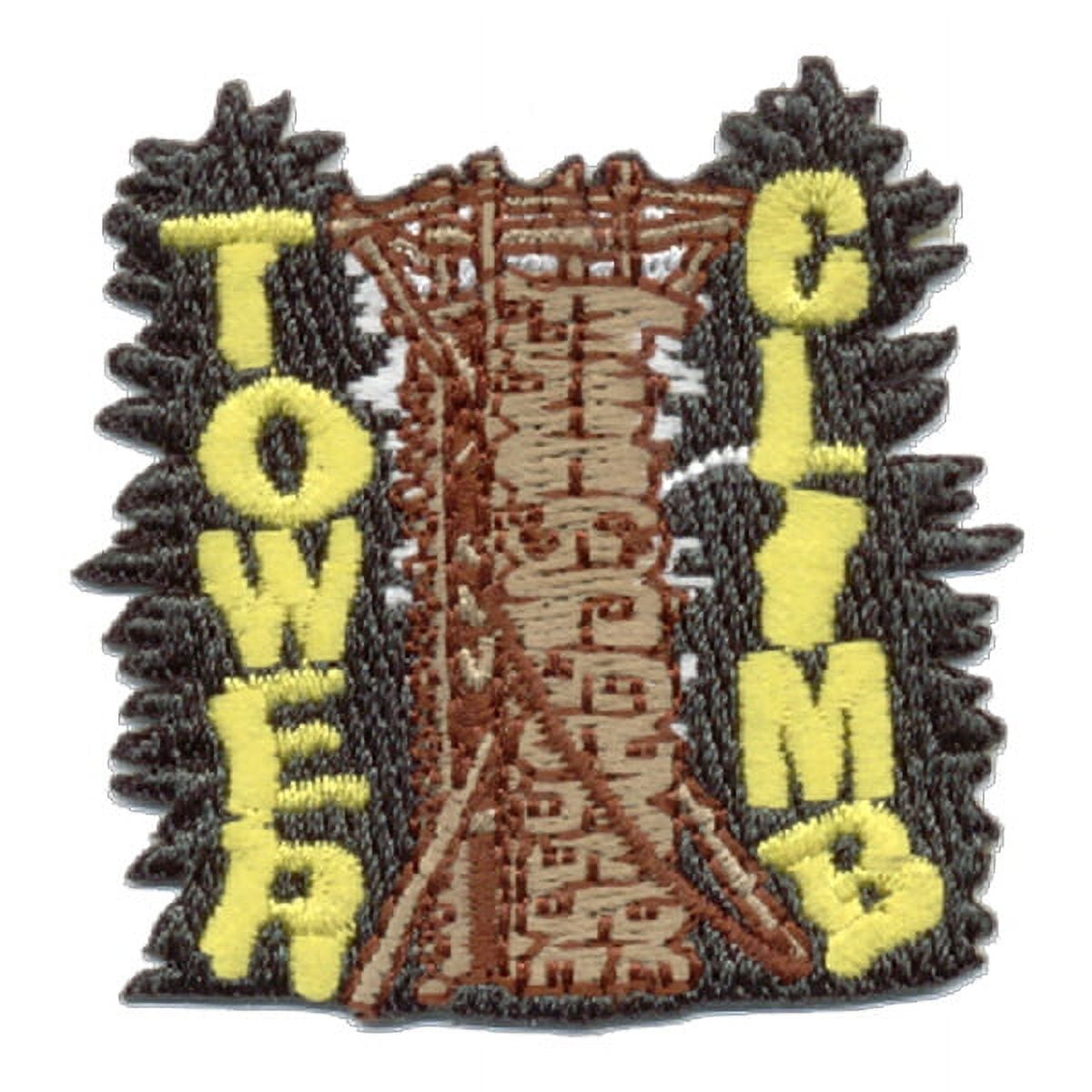 12 pieces 2" Custom Activity Scouts Applique Fun Patches - Tower Climb Patch
